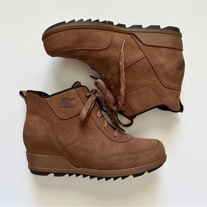 Sorel Women's Evie Sport Lace Bootie — Waterproof Suede & Leather